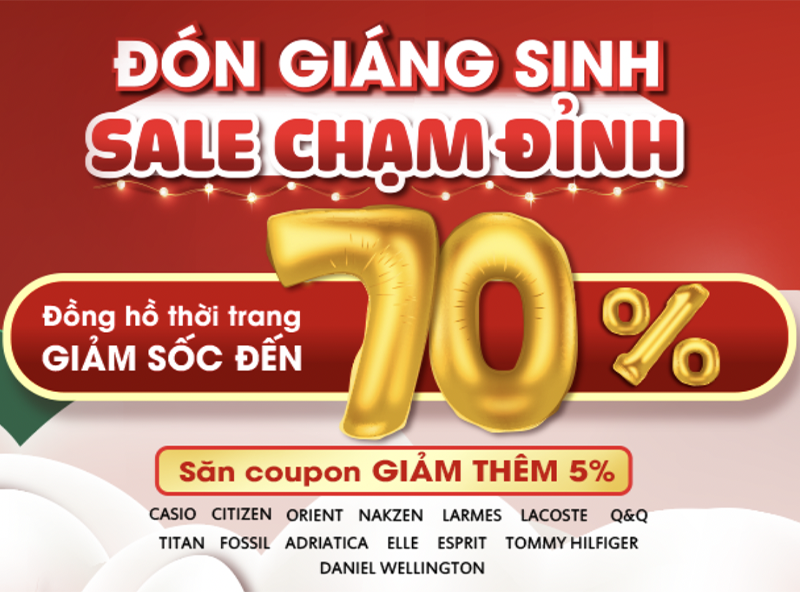 Chương trình với ưu đãi GIẢM SỐC ĐẾN 70% cực hấp dẫn